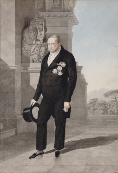 Retrato do rei Francisco I das duas Sicílias 1777-1830, 1825 de Aleksandr Pavlovich Bryullov