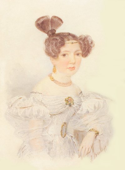 Retrato de Yekaterina Ivanovna Zagryazhskaya 1779-1842 de Aleksandr Pavlovich Bryullov