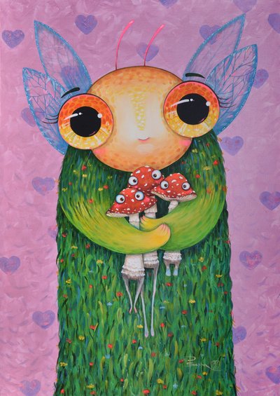 O amigo cogumelo caprichoso de Aleksandra Paranchenko