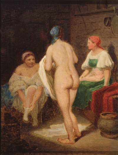 No banho de vapor, final da década de 1820 de Aleksei Gavrilovich Venetsianov