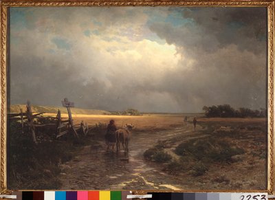 The Thaw (Thaw) - Pintura de Alexei Kondratyevich Savrasov (Savrasov) (1830-1897), óleo sobre tela de Alexei Kondratjewitsch Sawrassow