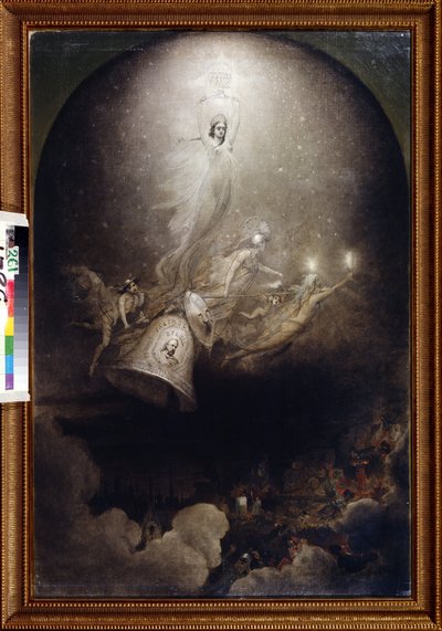 "Pintura de Alexei Petrovich Bogolyubov (Bogoliubov ou Bogoliubov) (1824-1896) 1860 Museu Literário Central do Estado, Moscovo de Aleksei Petrovich Bogolyubov