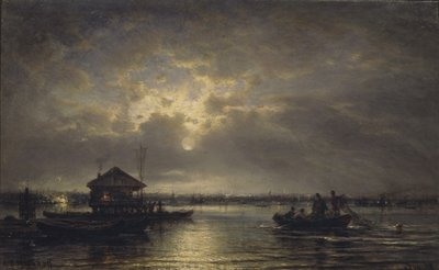 Noite de verão no Neva, 1875 de Aleksei Petrovich Bogolyubov