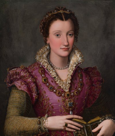 Retrato de uma dama, provavelmente Camilla Martelli de’Medici de Alessandro Allori