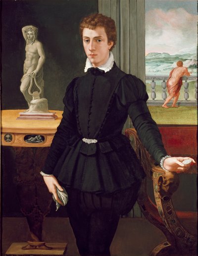 Retrato de um jovem, pós 1560 de Alessandro Allori