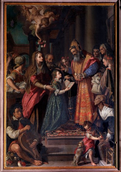 Apresentação de Maria no templo (Pintura de Alessandro Allori