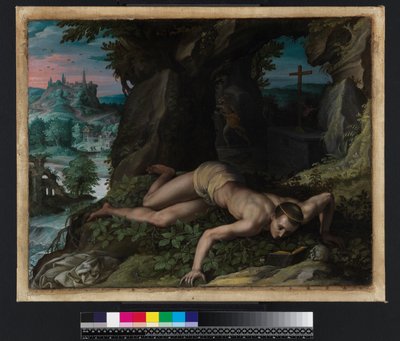 A Tentação de São Bento, c.1587 de Alessandro Allori