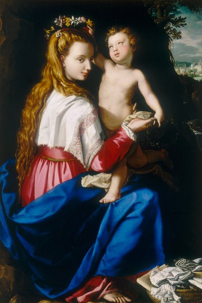 Virgem com Criança de Alessandro Allori