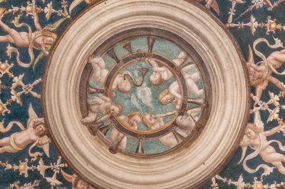 Putti tocando instrumentos musicais, detalhe de 3660848 de Alessandro Araldi