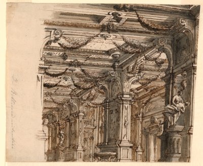 Cenário: Interior do Palácio de Alessandro Galli Bibiena, 1686 – 1748