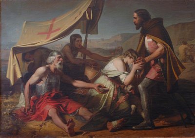 A sede sofrida pelos primeiros cruzados, 1852 de Alessandro Guardassoni