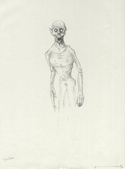 Criatura lendária: Chupacabra, desenho de vampiro sul-americano de Alessandro Lonati de Alessandro Lonati