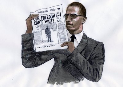 Malcolm X (1925-1965) Ativista afro-americano de Alessandro Lonati