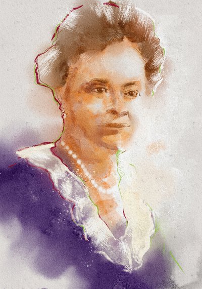 Retrato da Farmacologista Gertrudeb. Ellion, 2023 (ilustração) de Alessandro Lonati