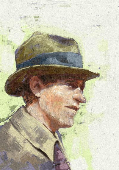 Retrato do Cientista Ettore Majorana, 2023 (ilustração) de Alessandro Lonati