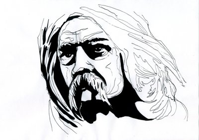 Retrato de Vercingetorix (72-46 a.C.), chefe da federação arverne dos povos gálicos (Retrato do chefe da tribo Arverni Vercingetorix) de Alessandro Lonati