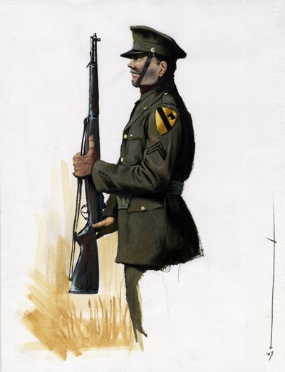 Segunda Guerra Mundial 1939-1945: Divisão de Cavalaria do Exército Americano de Alessandro Lonati