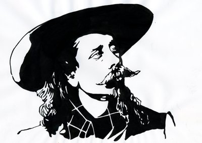 William Frederick Cody - Conhecido como Buffalo Bill - Retrato de Buffalo Bill (1846-1917), Coronel William Cody de Alessandro Lonati