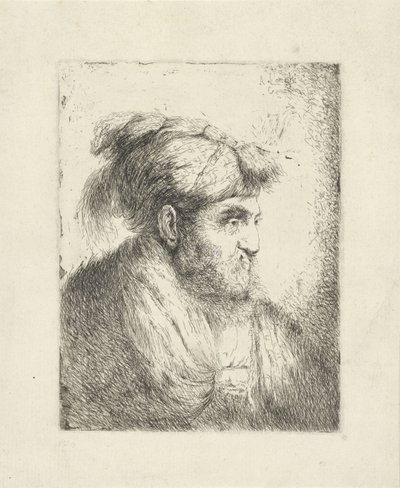 homem com turbante de Alessandro Longhi
