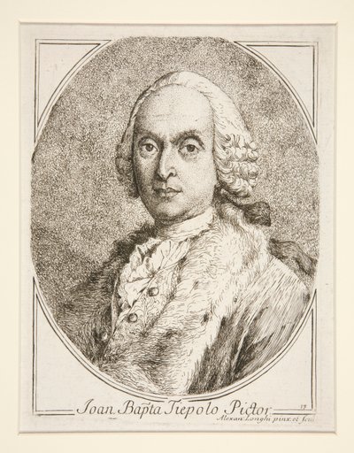 Retrato de G. B. Tiepolo de Alessandro Longhi