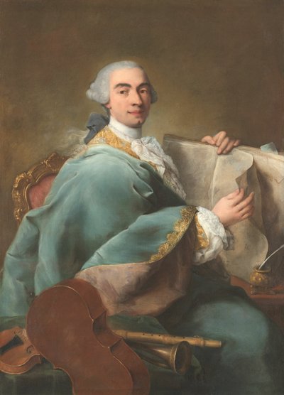 Retrato de um músico de Alessandro Longhi