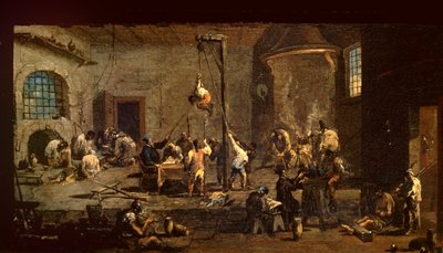 Um Tribunal da Inquisição, c.1710-20 de Alessandro Magnasco