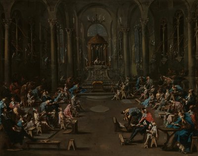 A Sinagoga, 172535. de Alessandro Magnasco