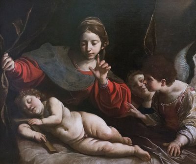 Virgem com Criança e Anjos de Alessandro Tiarini