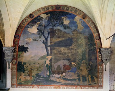 A Natividade, 1460-62 de Alesso Baldovinetti