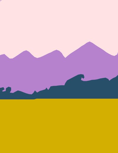 Montanhas próximas, 2016, (c-print) de Alex Caminker