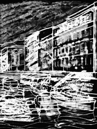 Beira-mar, 2020 (mídia mista) de Alex Caminker
