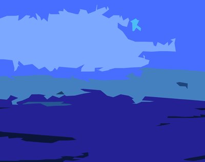 Seascape, 2016, (impressão c) de Alex Caminker