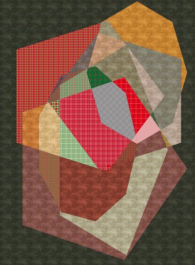 Stones,2019,(mixed media) de Alex Caminker