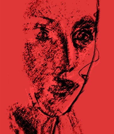 Surpresa (vermelho), 2020, (mídia mista) de Alex Caminker