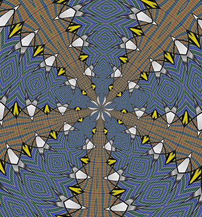 arabesco #18,2019,(mixed media) de Alex Caminker
