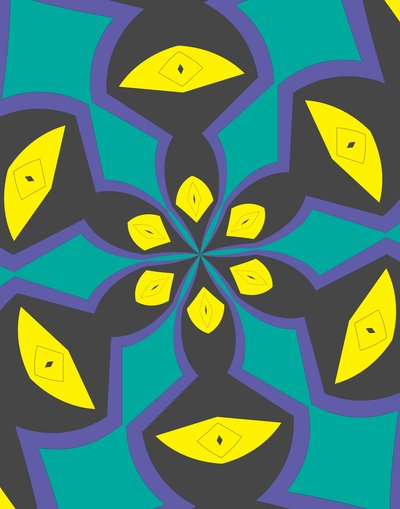 arabesco #4,2019,(mixed media) de Alex Caminker