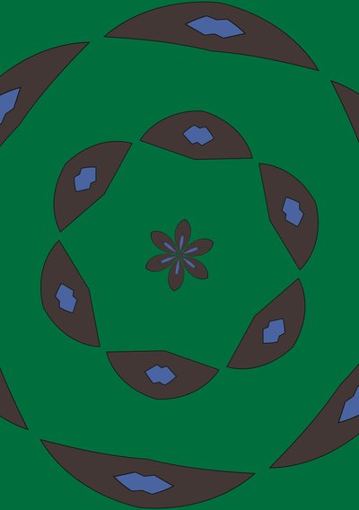 arabesco #8,2019,(mixed media) de Alex Caminker