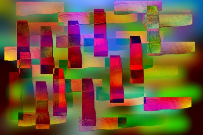 etude #1,2019,(mixed media) de Alex Caminker
