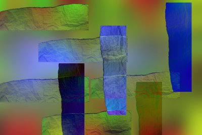 etude #14,2019,(mixed media) de Alex Caminker