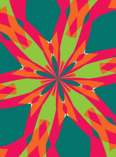 flores #21,2019,(mistura de meios) de Alex Caminker