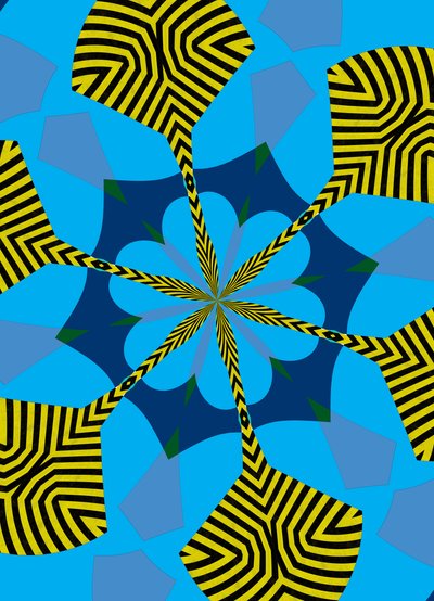 flores #6,2019,(mistura de meios) de Alex Caminker