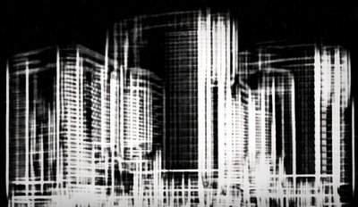 fragmento da Cidade #3,2019,)mídia mista) de Alex Caminker