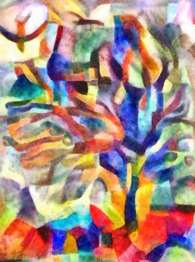 árvore de fruta, 2017, (mixed media) de Alex Caminker