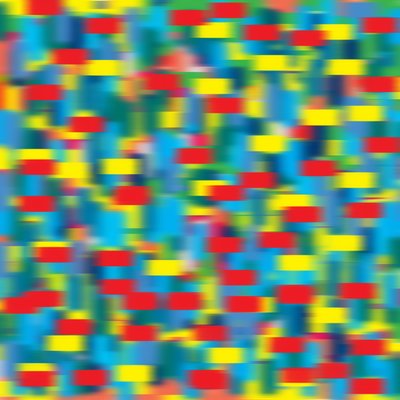puantilismo horizontal azul,2019,(fotografia) de Alex Caminker