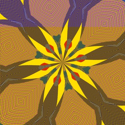 lírio e sombra,2019,(meios mistos) de Alex Caminker