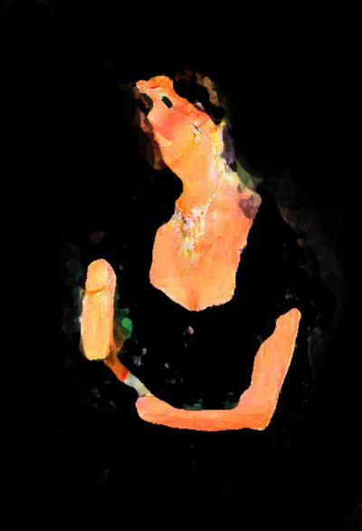 mulher solitária, 2020, (mídia mista) de Alex Caminker