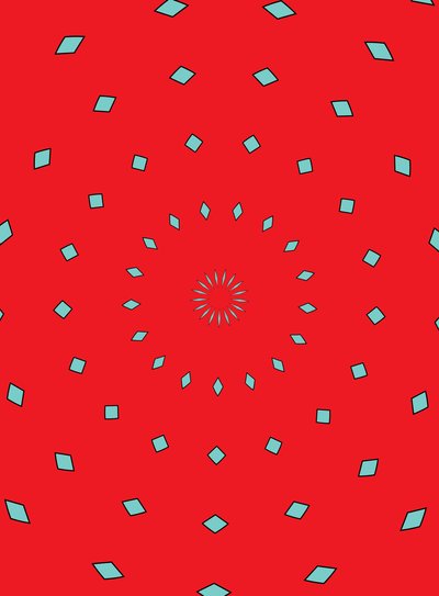 ornamento #1,2019,(estampas) de Alex Caminker