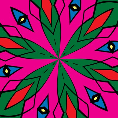 ornamentos #120,(mixed media) de Alex Caminker