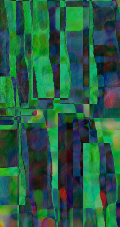 estrutura d,2019 (meios mistos) de Alex Caminker