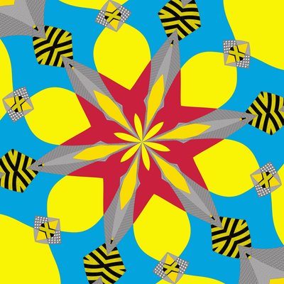 simetria #11,2019,(mixed media) de Alex Caminker